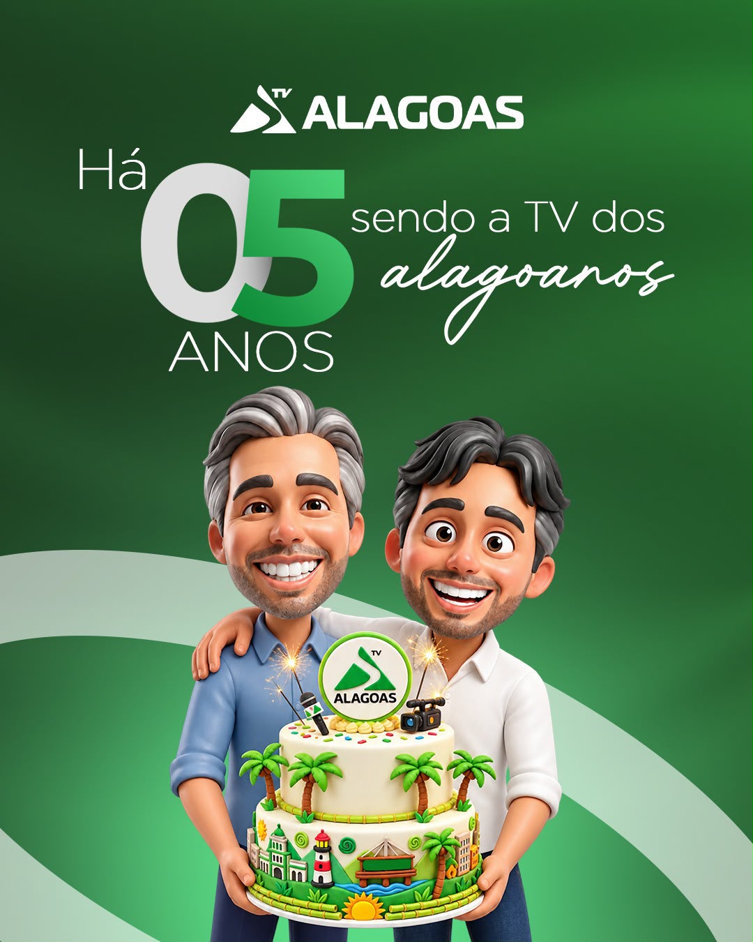 TV Alagoas completa cinco anos de história e celebra trajetória na comunicação do Estado