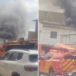 Incêndio de grandes proporções mobiliza Corpo de Bombeiros em Arapiraca