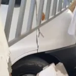 Van falta freios e atinge casa na cidade de Viçosa